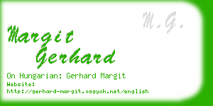 margit gerhard business card